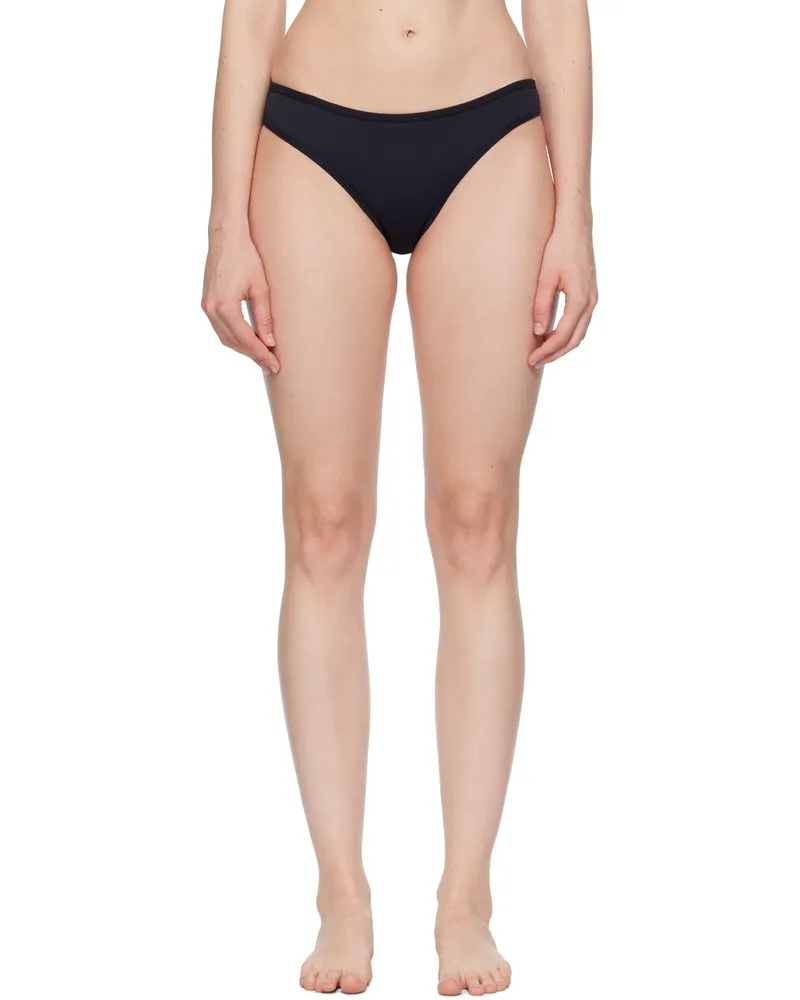 Baserange Black Heart Bikini Bottom Black