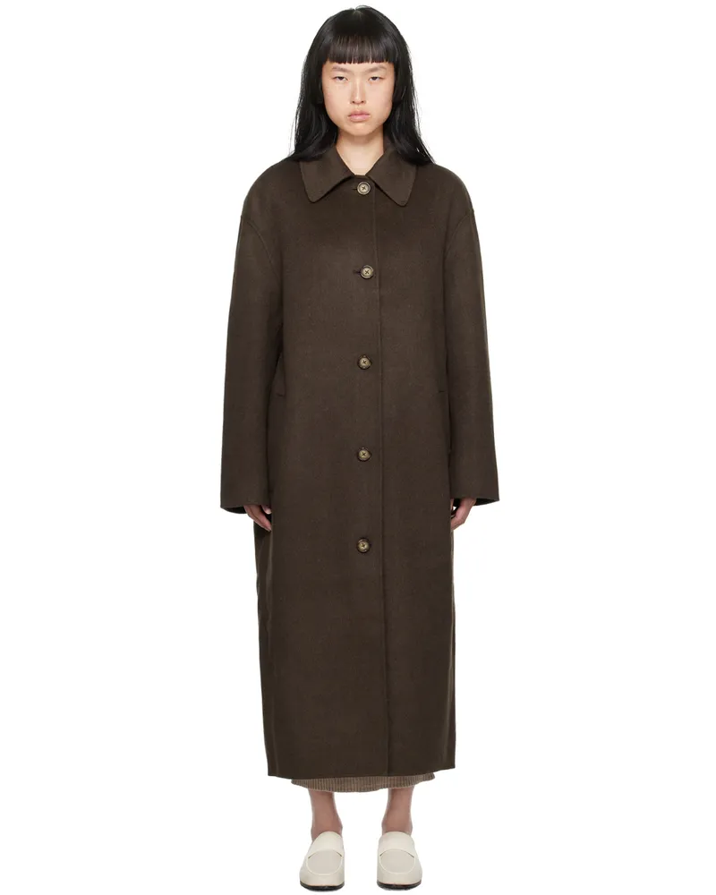 Totême Brown Doublé Car Coat 021