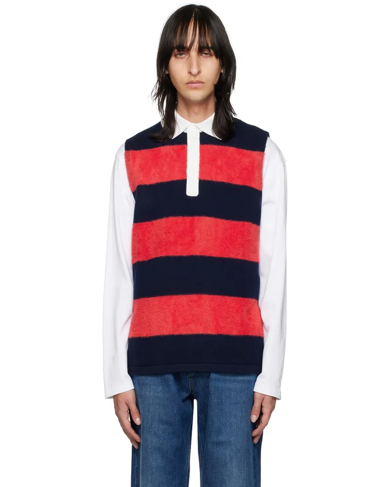 Eytys Navy & Red Pax Polo Navy