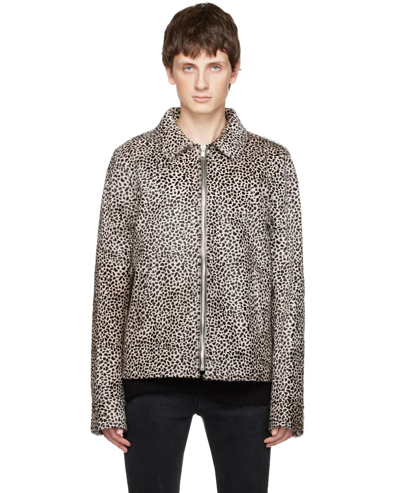 RTA Beige Kiri Jacket Dalmatian