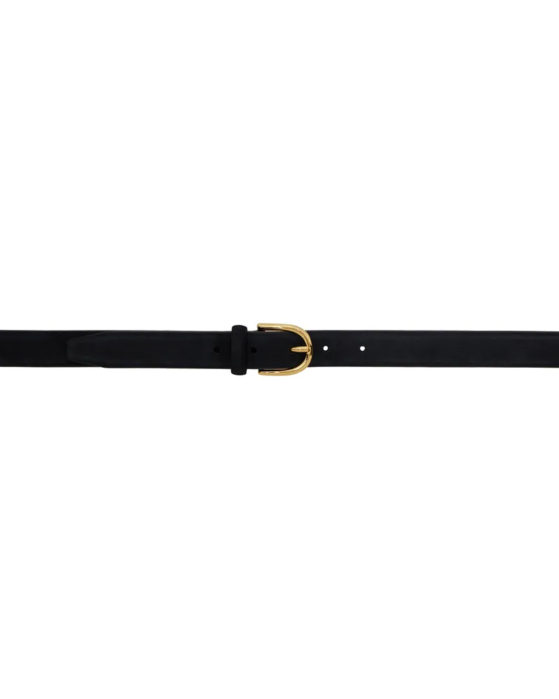 Anderson's Black Skinny Nubuck Belt N1