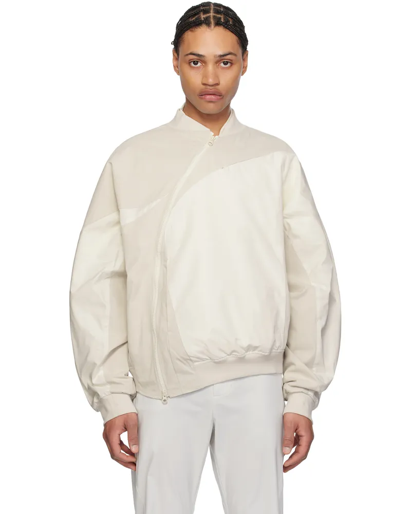 Post Archive Faction Off-White 6.0 Center Bomber Jacket Ivory