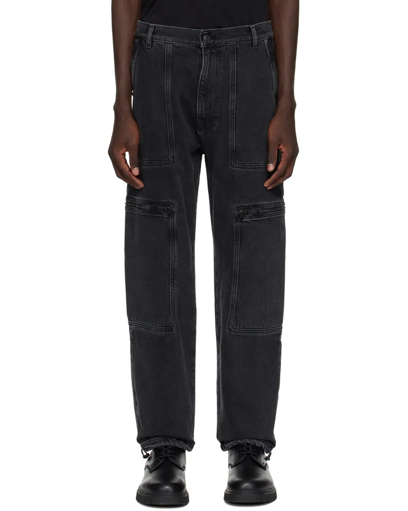 HUGO BOSS Gray Relaxed-Fit Jeans Dark