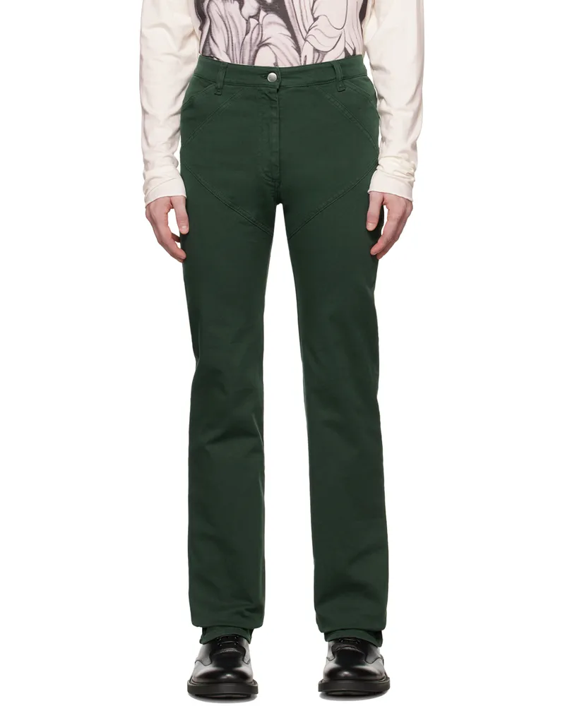 Maximilian Davis Green Telford Jeans Forest