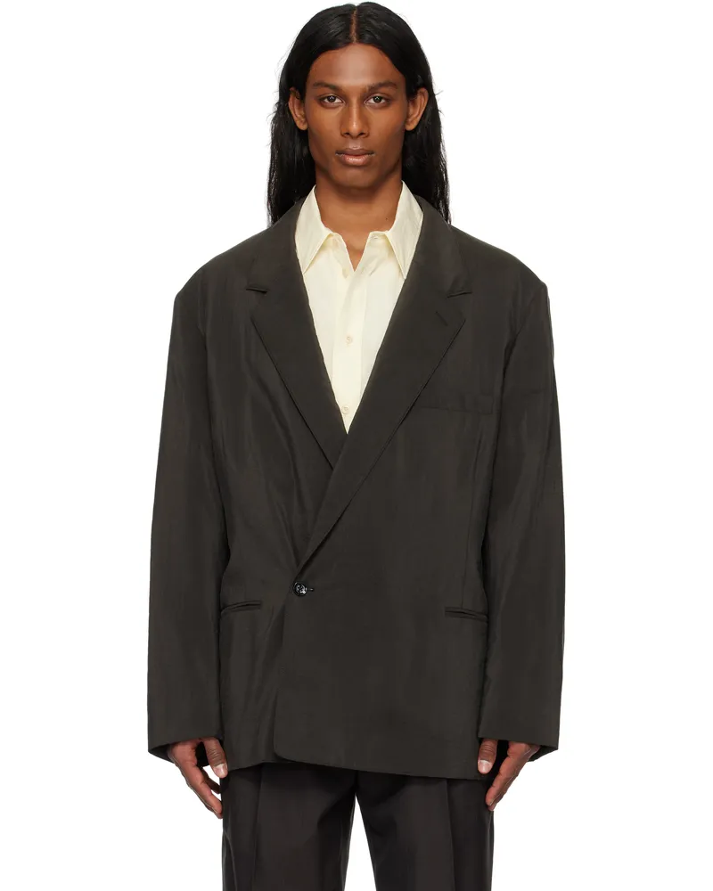 Christophe Lemaire Brown Soft DB Blazer Br507