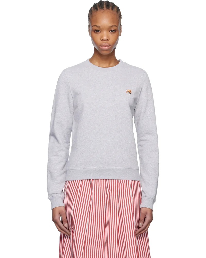 Kitsuné Gray Fox Head Patch Regular Sweatshirt H120