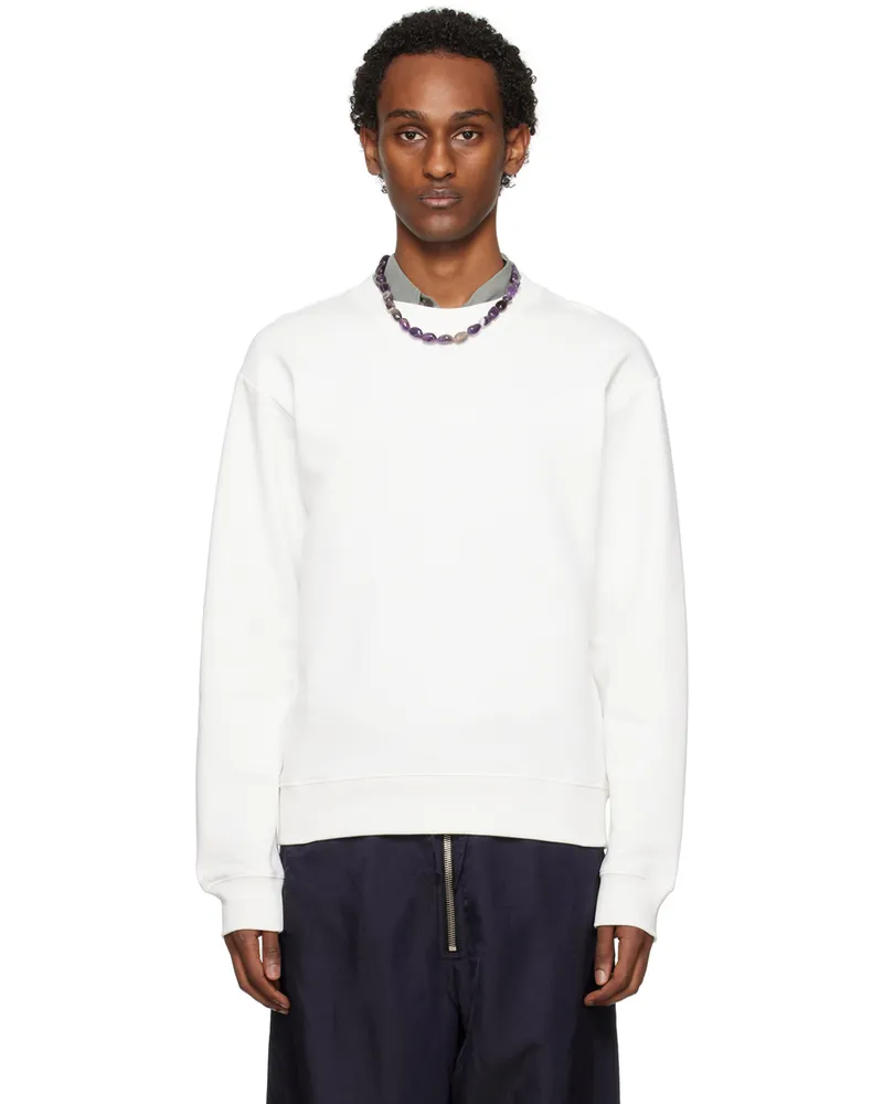 Dries van Noten White Crewneck Sweatshirt 8