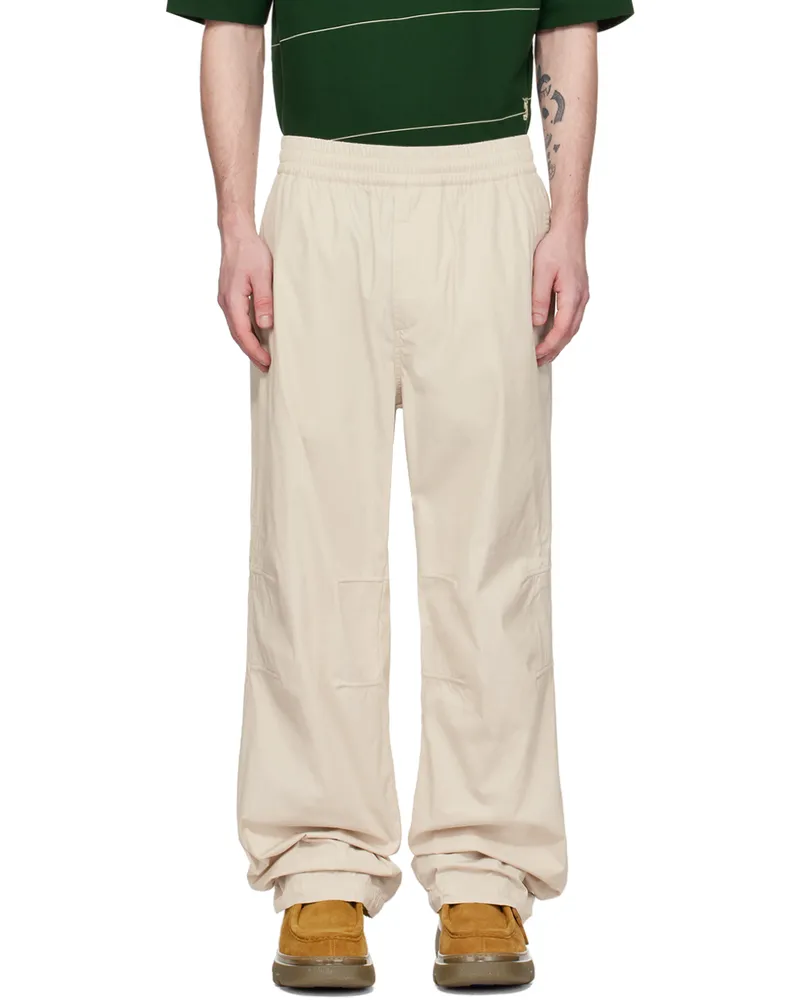 Burberry Beige Oversized Trousers Wheat