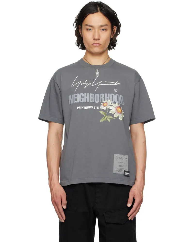Yohji Yamamoto Gray NEIGHBORHOOD Edition SS-1 T-shirt 1