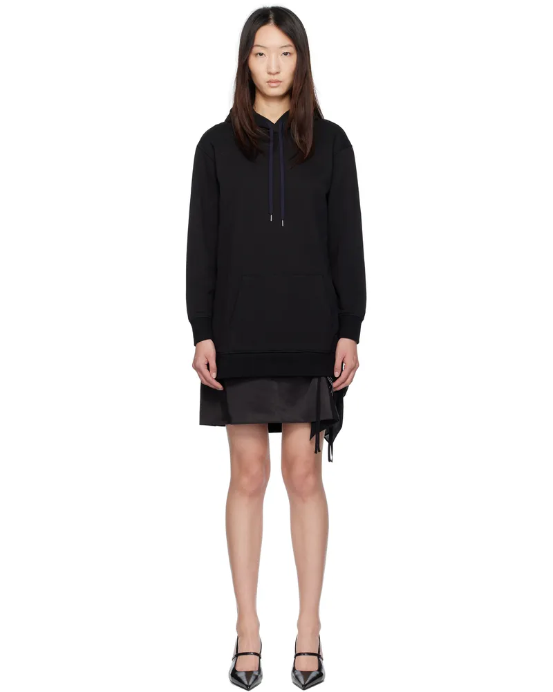 3.1 phillip lim Black Combo Hoodie & Minidress Set Midnight