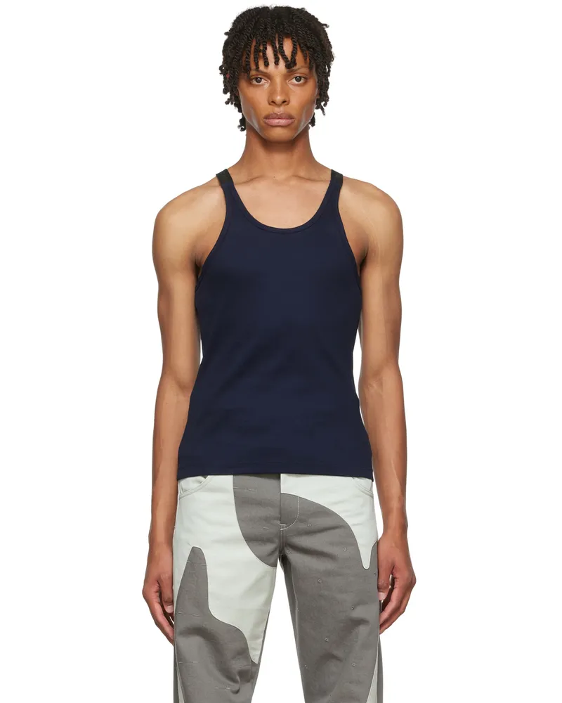 Dion Lee SSENSE Exclusive Black Tank Top Black