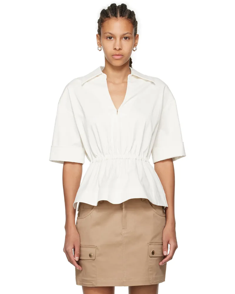 STAUD Off-White Bristol Blouse Ivy