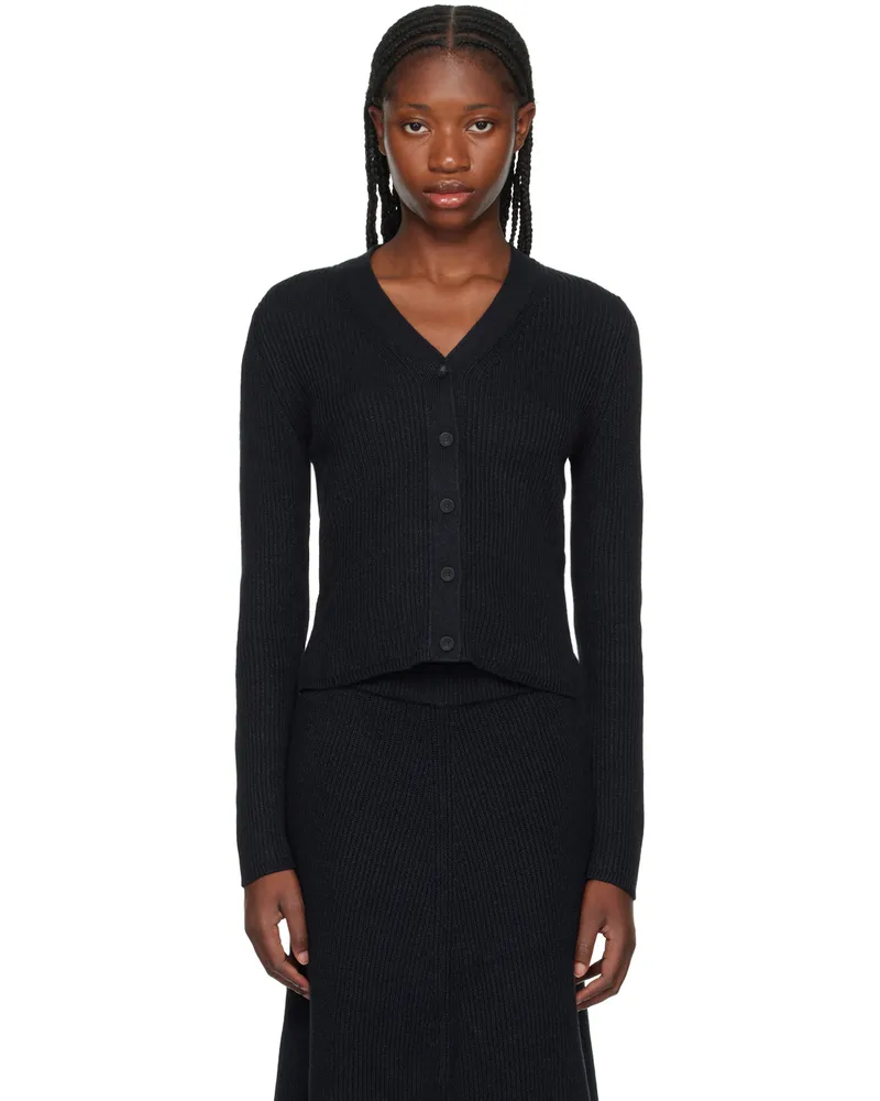 Joseph Black Button Cardigan 10