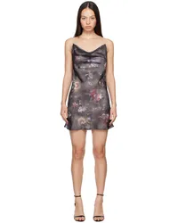 Y/PROJECT Gray Invisible Strap Minidress Dark