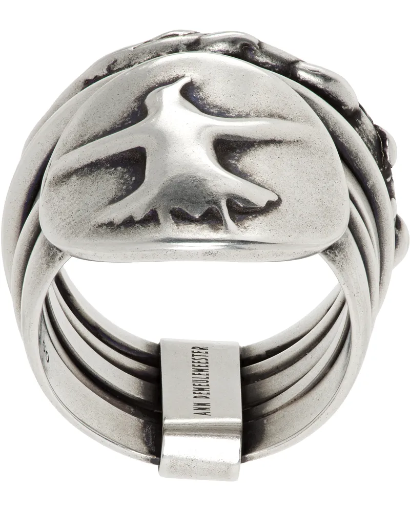 Ann Demeulemeester Mossa Flying Bird Stacked Ring 070