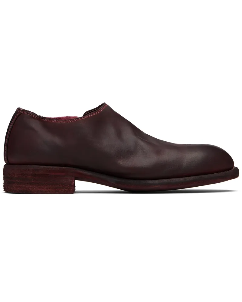GUIDI Burgundy 990E Slip-on Loafers Cv23t