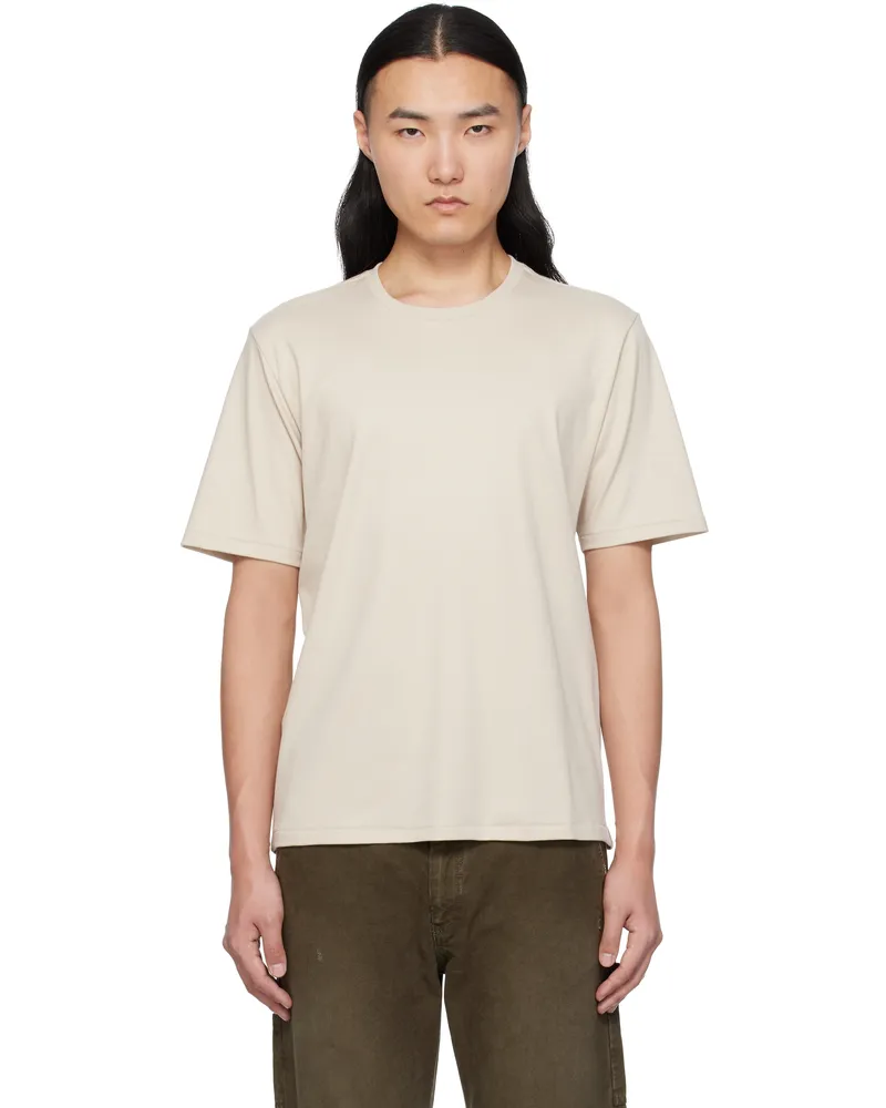 Rag & Bone Beige Pima Cotton T-shirt Lttan