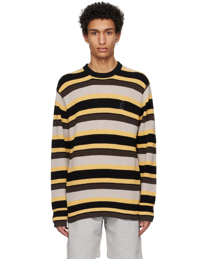 Études Studio Yellow Striped Sweater Beige