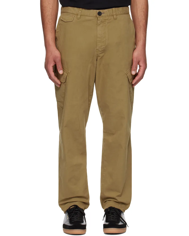 Paul Smith Brown Broad Stripe Zebra Cargo Pants 62