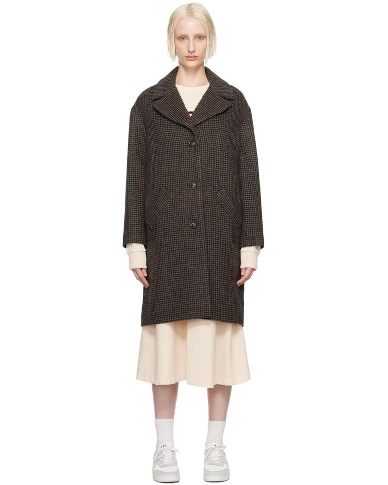 A.P.C. Brown Ninon Coat Caa