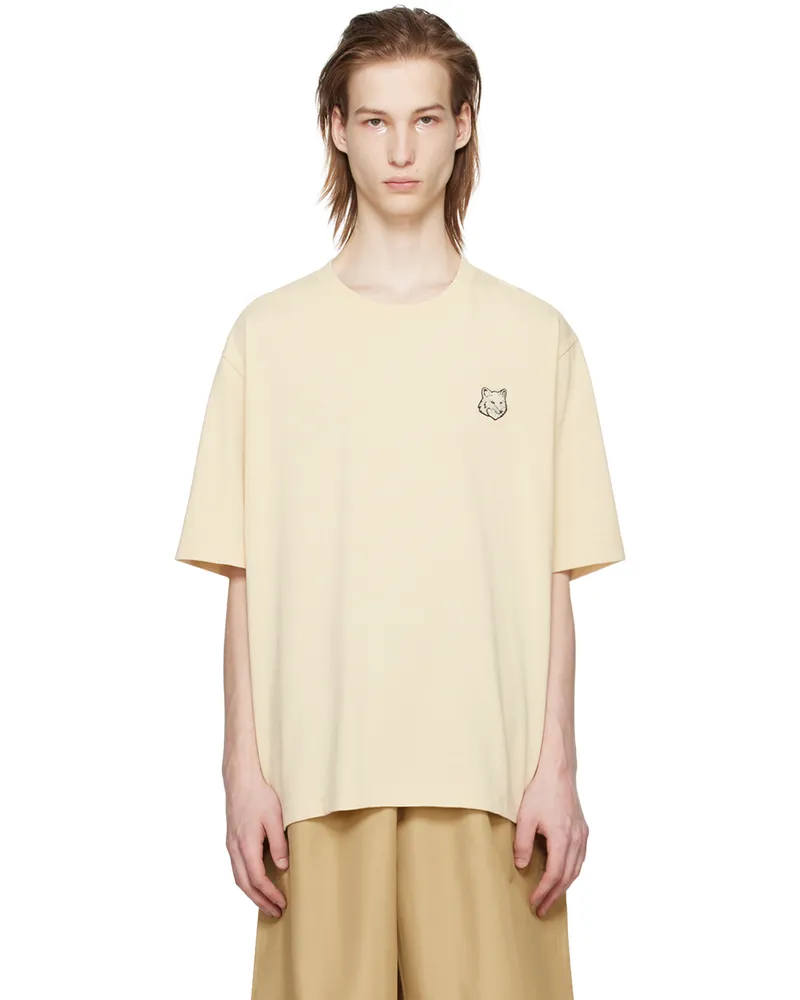 Kitsuné Beige Bold Fox Head T-Shirt P205
