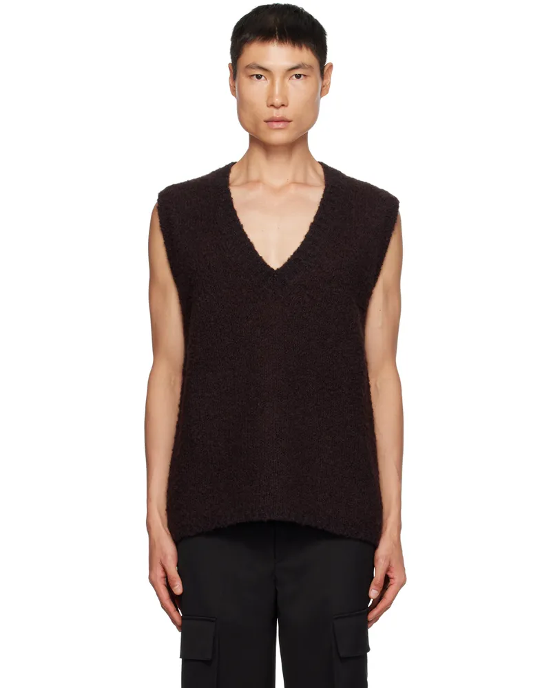 Róhe Brown V-Neck Vest 135
