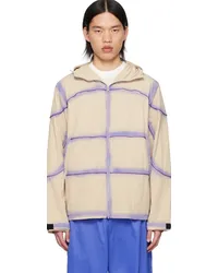 KidSuper Beige Gradient Jacket Purple