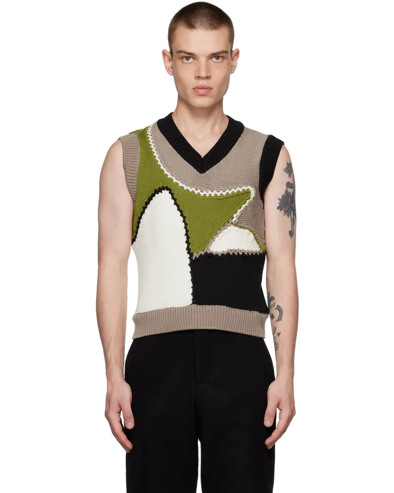 Bethany Williams Brown Colorblocked Vest Multi