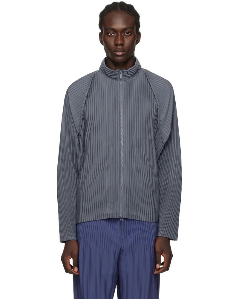 Issey Miyake Gray Monthly Color October Jacket 18-slate