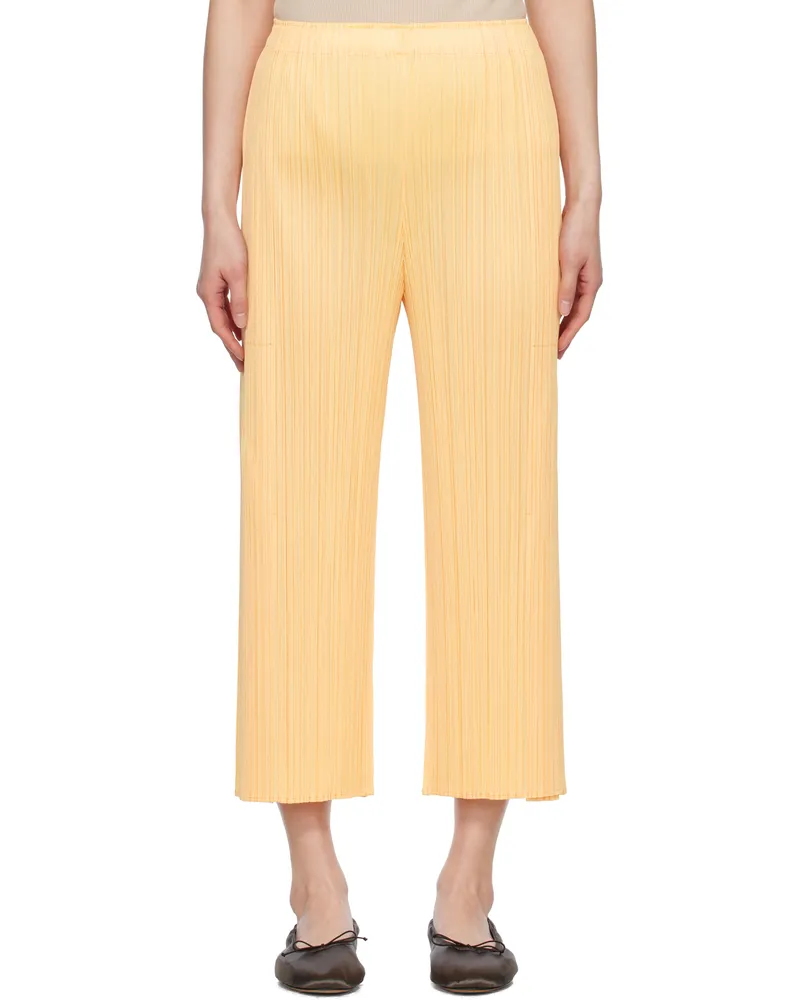 Issey Miyake Yellow Monthly Colors March Trousers 30