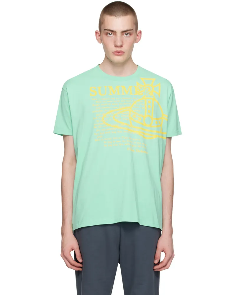 Vivienne Westwood Green Summer Classic T-Shirt Opal