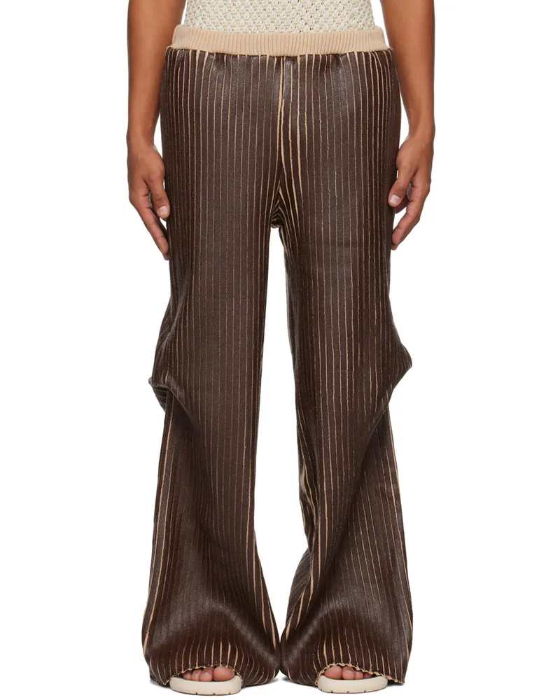 Stanley Raffington SSENSE Exclusive Brown Trousers Brown