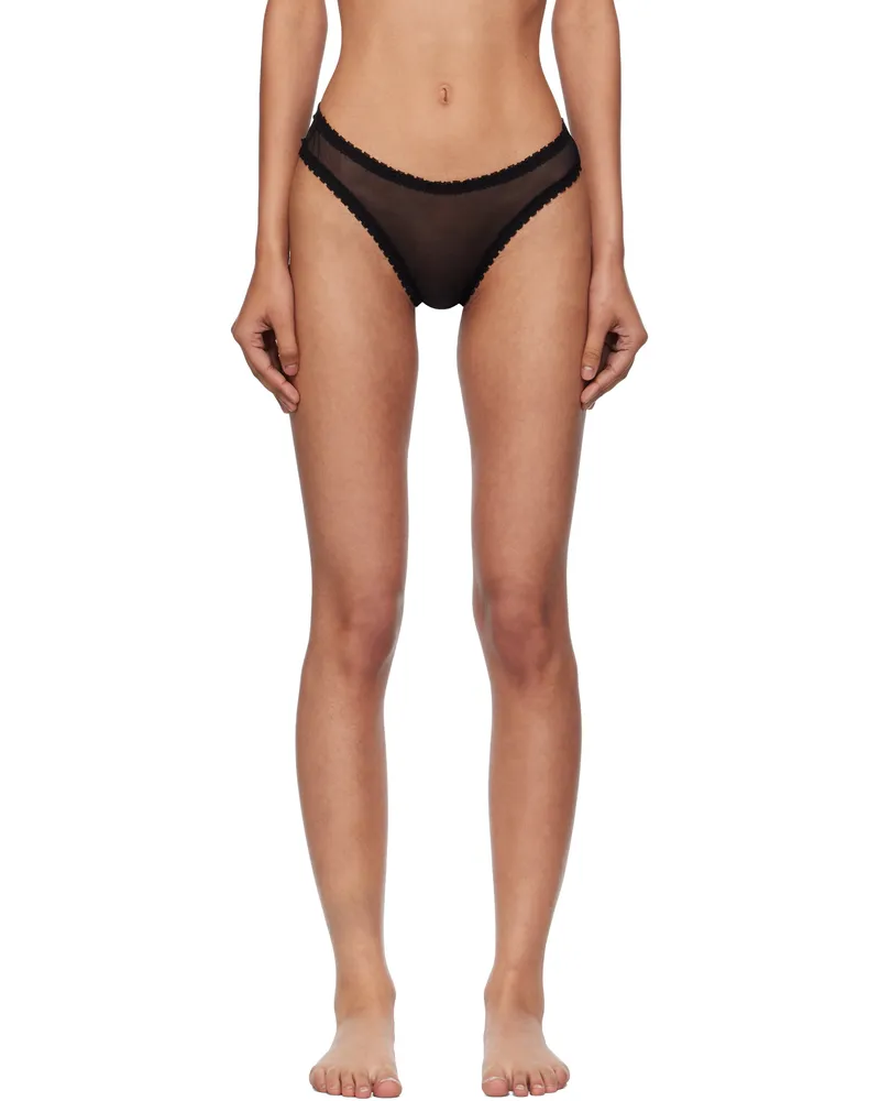 Fruity Booty Black Moss Briefs Black