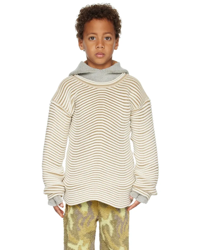 Isa Boulder SSENSE Exclusive Kids Off-White Caterpillar Sweater Calico