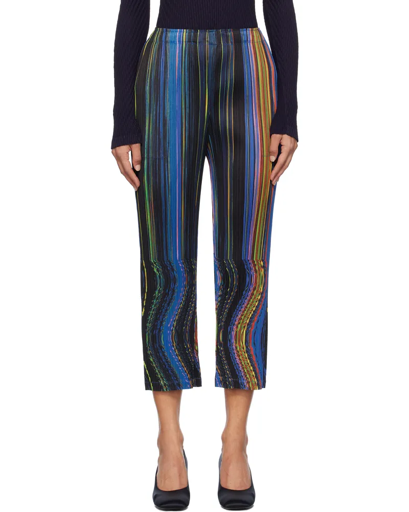 Issey Miyake Multicolor Warp Trousers 15