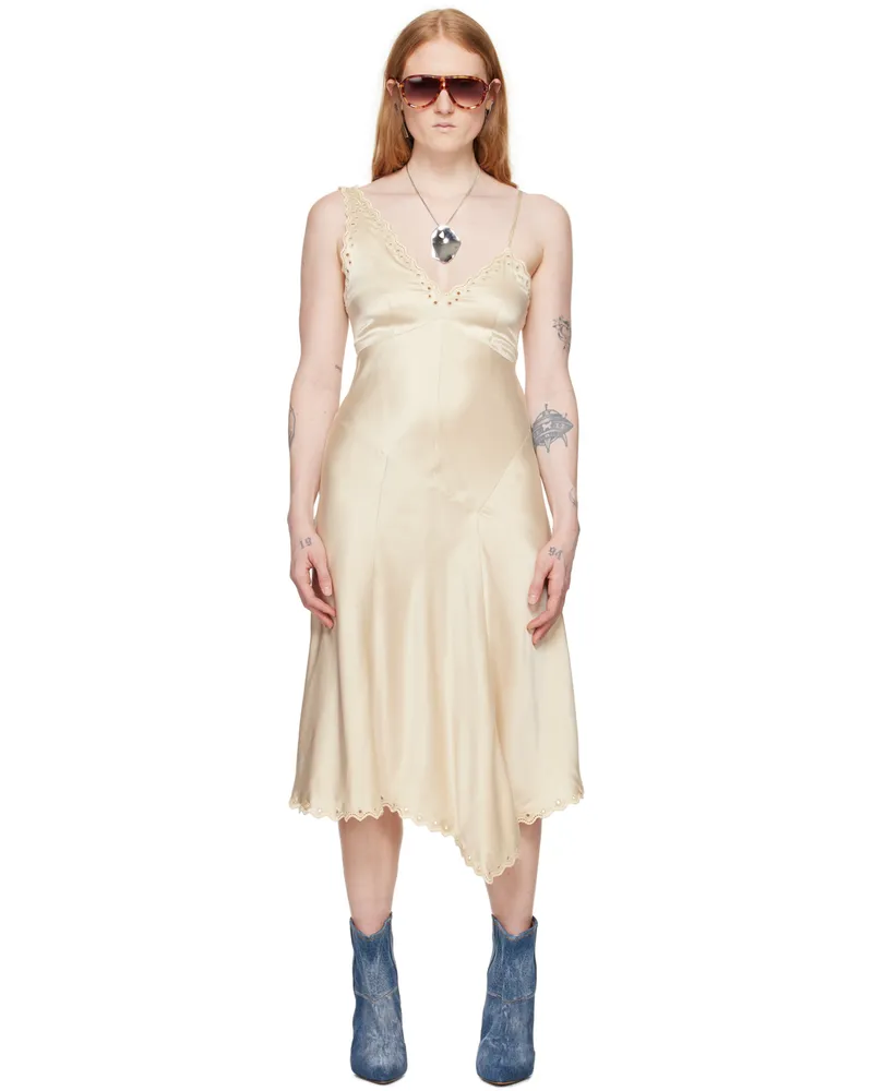 Isabel Marant Off-White Ayrich Midi Dress 90va
