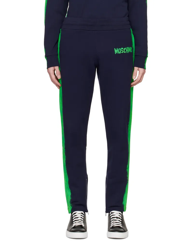 Moschino Navy Painted Lounge Pants A3290
