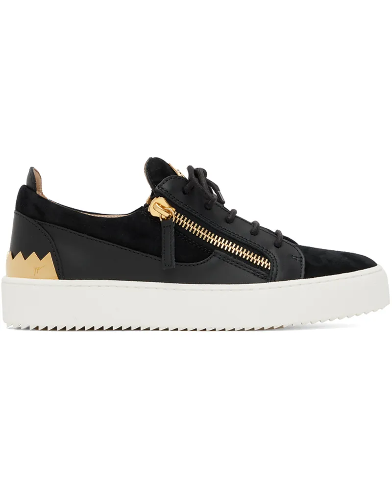 Giuseppe Zanotti Black Frankie Shark Sneakers Birel