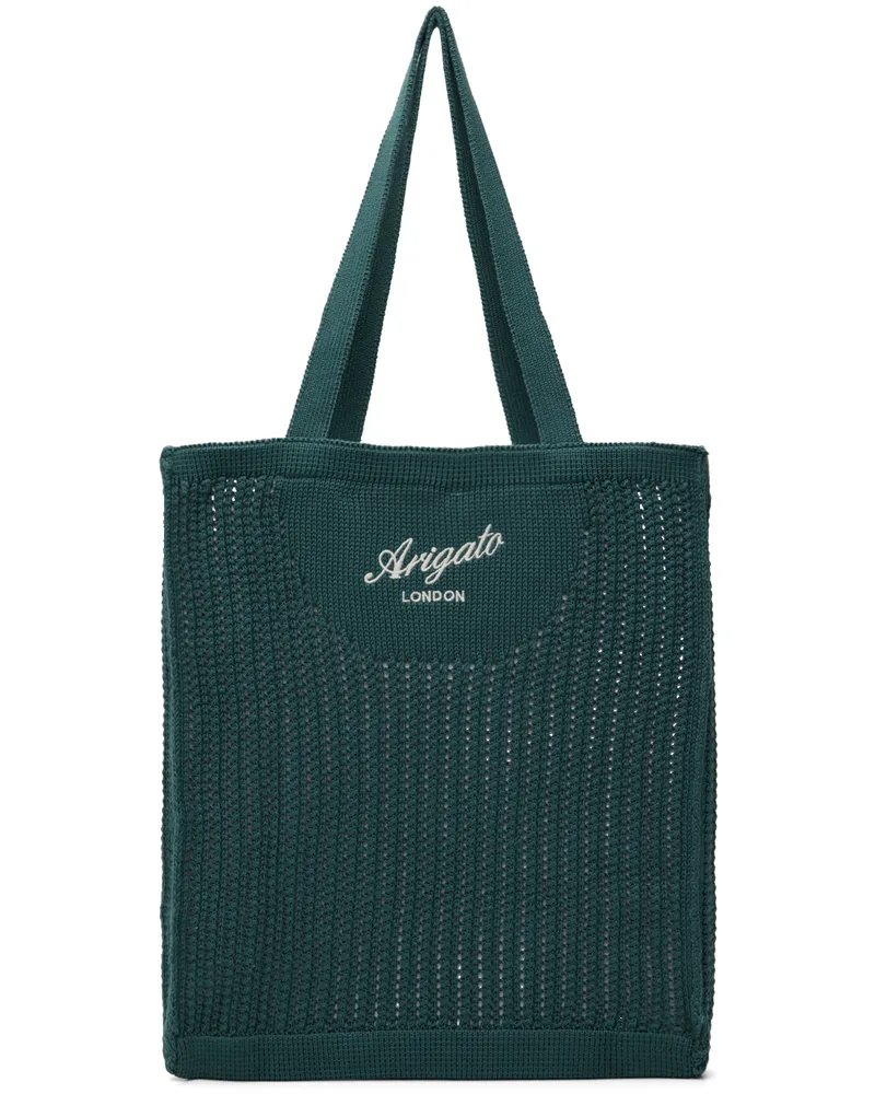 Axel Arigato Blue Grid Tote Dark