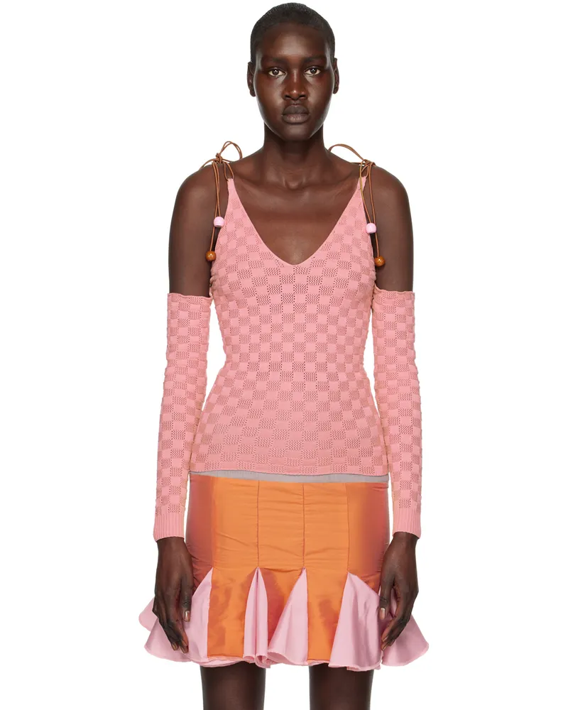 ANDREJ GRONAU SSENSE Exclusive Pink Slip Shirt Pink
