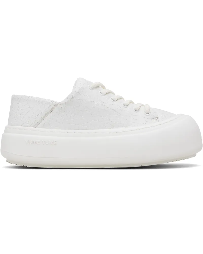 YUME YUME White Goofy Sneakers Cracked