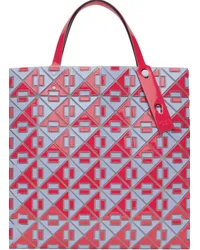 Issey Miyake Red & Blue Connect 6x6 Tote Red