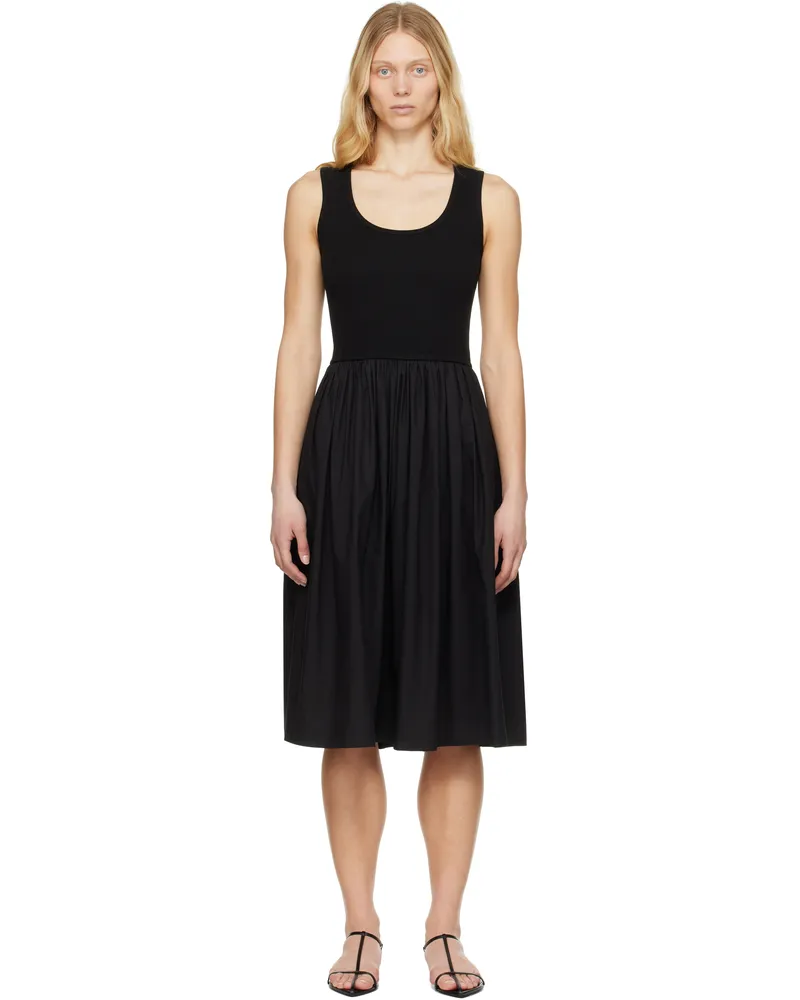 Nothing Written Black Tulle Midi One-Piece Midi Dress Black