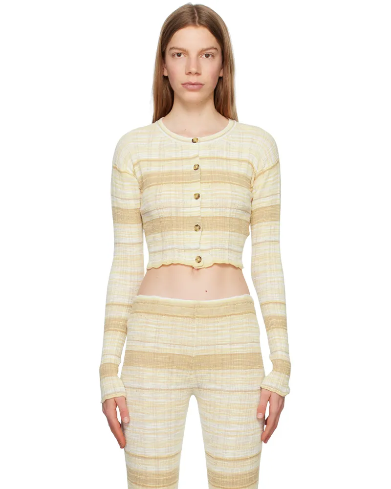 Acne Studios SSENSE Exclusive Beige Cardigan Off