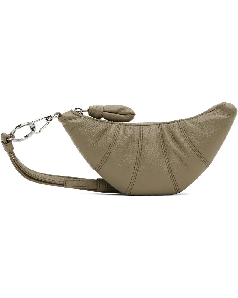 Christophe Lemaire Khaki Crossbody Croissant Coin Pouch Gr641