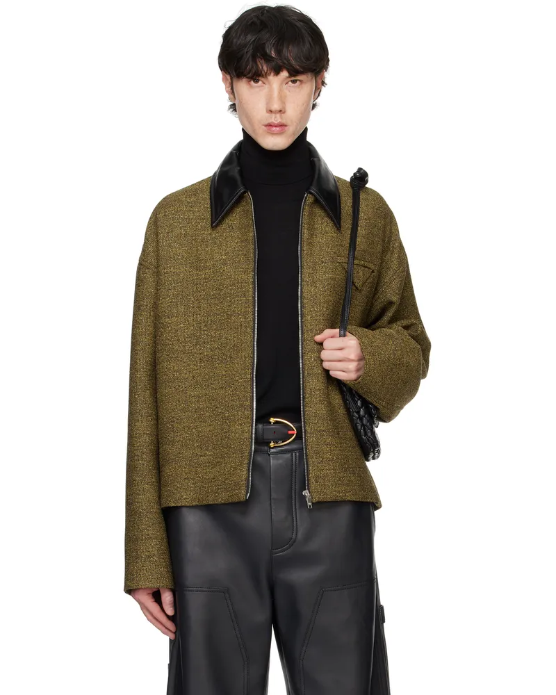 Bottega Veneta Beige Cotton Frise Jacket Flax