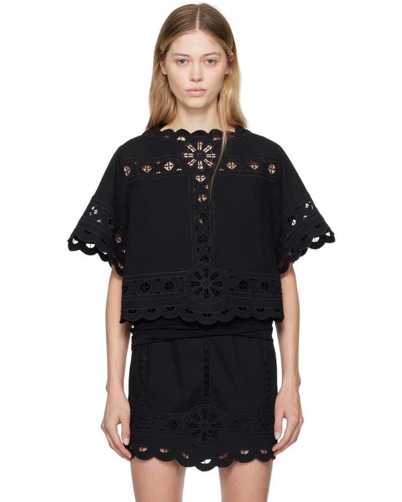 Isabel Marant Black Parissa Blouse 01bk
