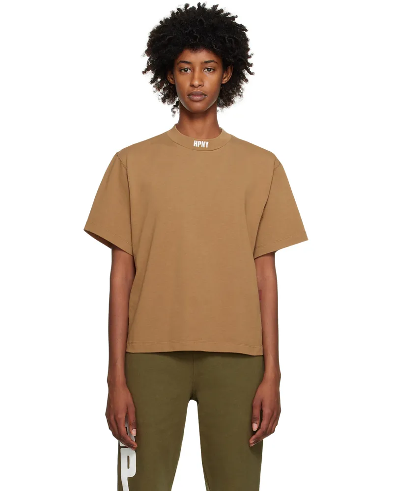 Heron Preston Brown 'HPNY' T-Shirt Tobacco