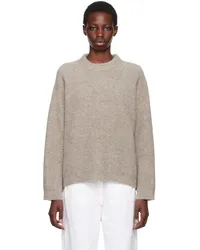 Lauren Manoogian Brown Crewneck Sweater Mmoth