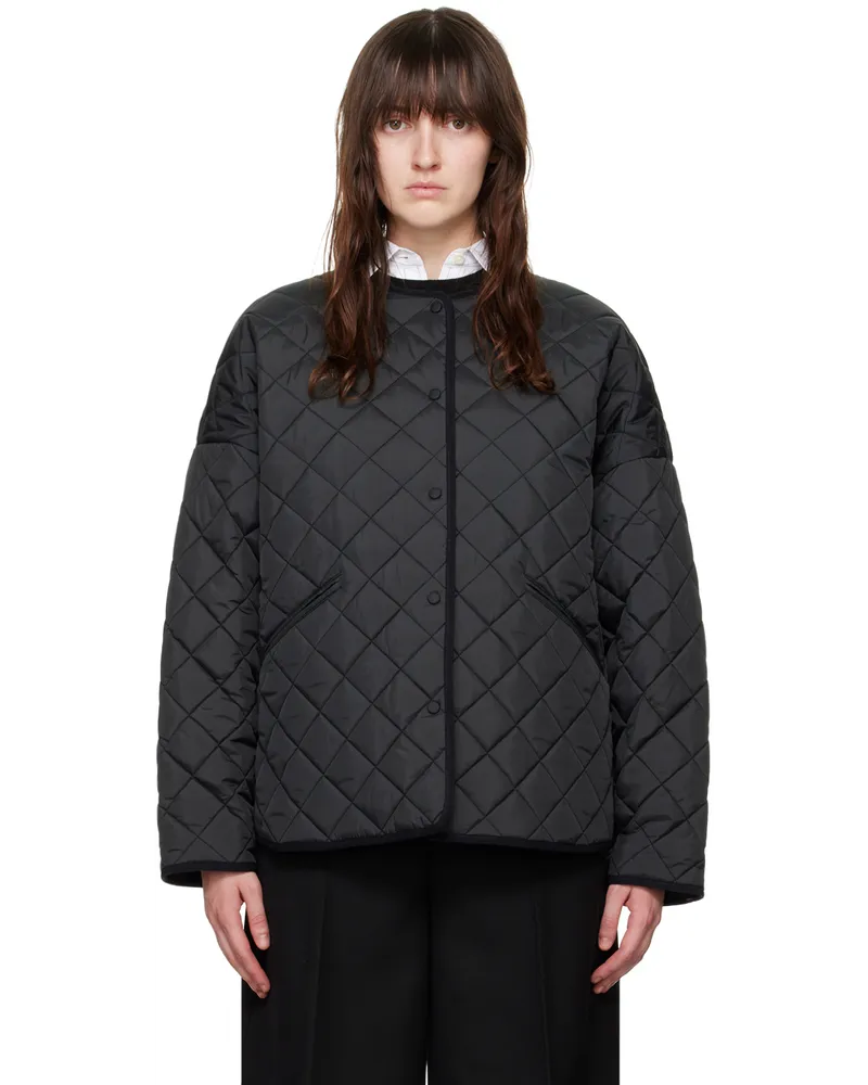 Totême Black Quilted Jacket Black